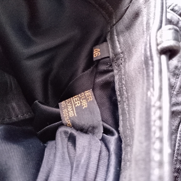 Vintage 80s Hein Gericke Black Leather Motorcycle Pants Biker - Picture 8 of 14